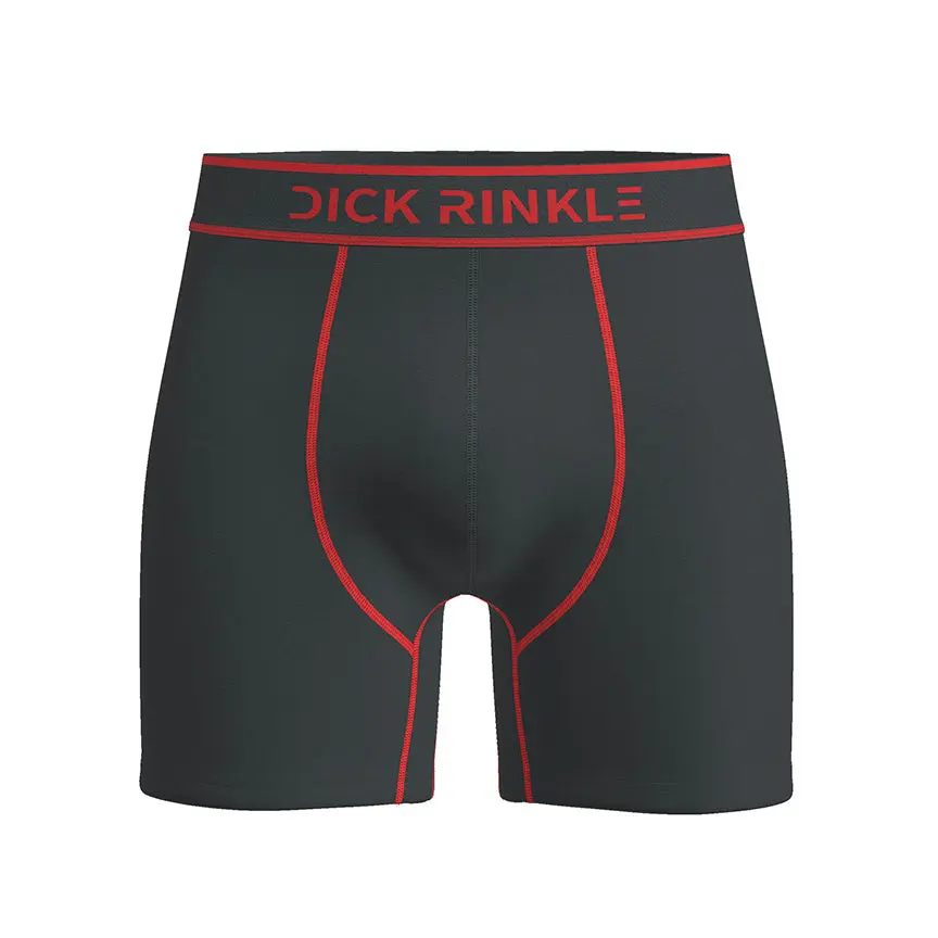 Men's Solid Gun Metal Performance Boxer Briefs