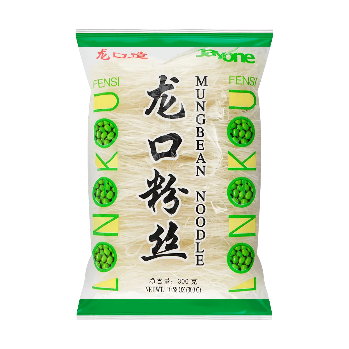 JAYONE Mung Bean Vermicelli Noodles 300g - Authentic Chinese Glass Noodles, Durable & Smooth, Perfect for Hot Pot & Stir-fry