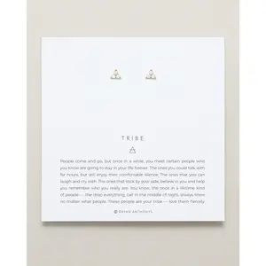 Tribe Dainty Friendship Stud Earrings