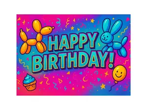 Heartwarming Happy Birthday Postcard  | Cute Funny Greeting Card | Unique Gift for Friends & Family