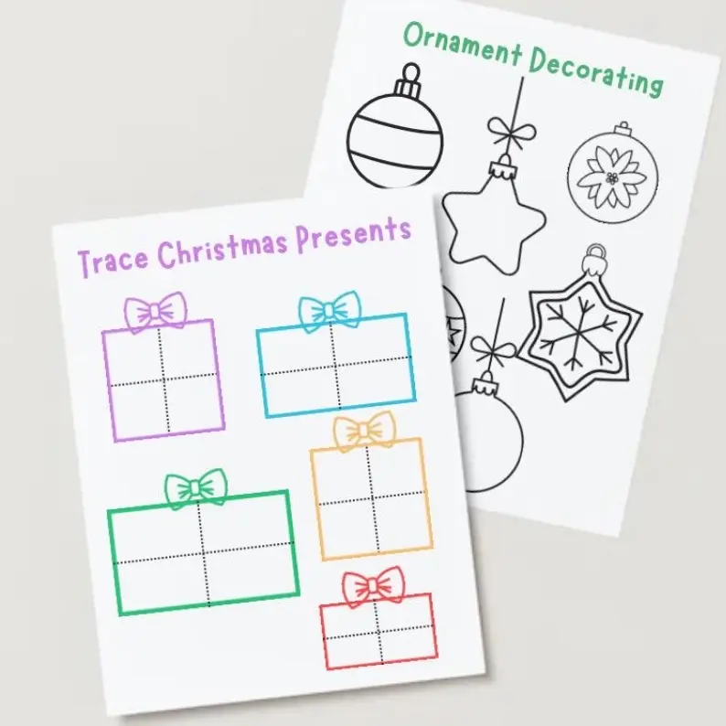 Holiday Morning Journal for Toddlers Ages 2-4 with 31 Developmentally Appropriate Activities for Early Learning and Fine Motor Skills