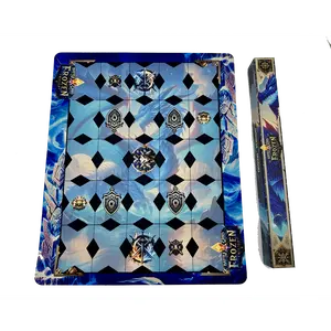 Frozen Dragon- Battle Grid Game Rubber Playmat