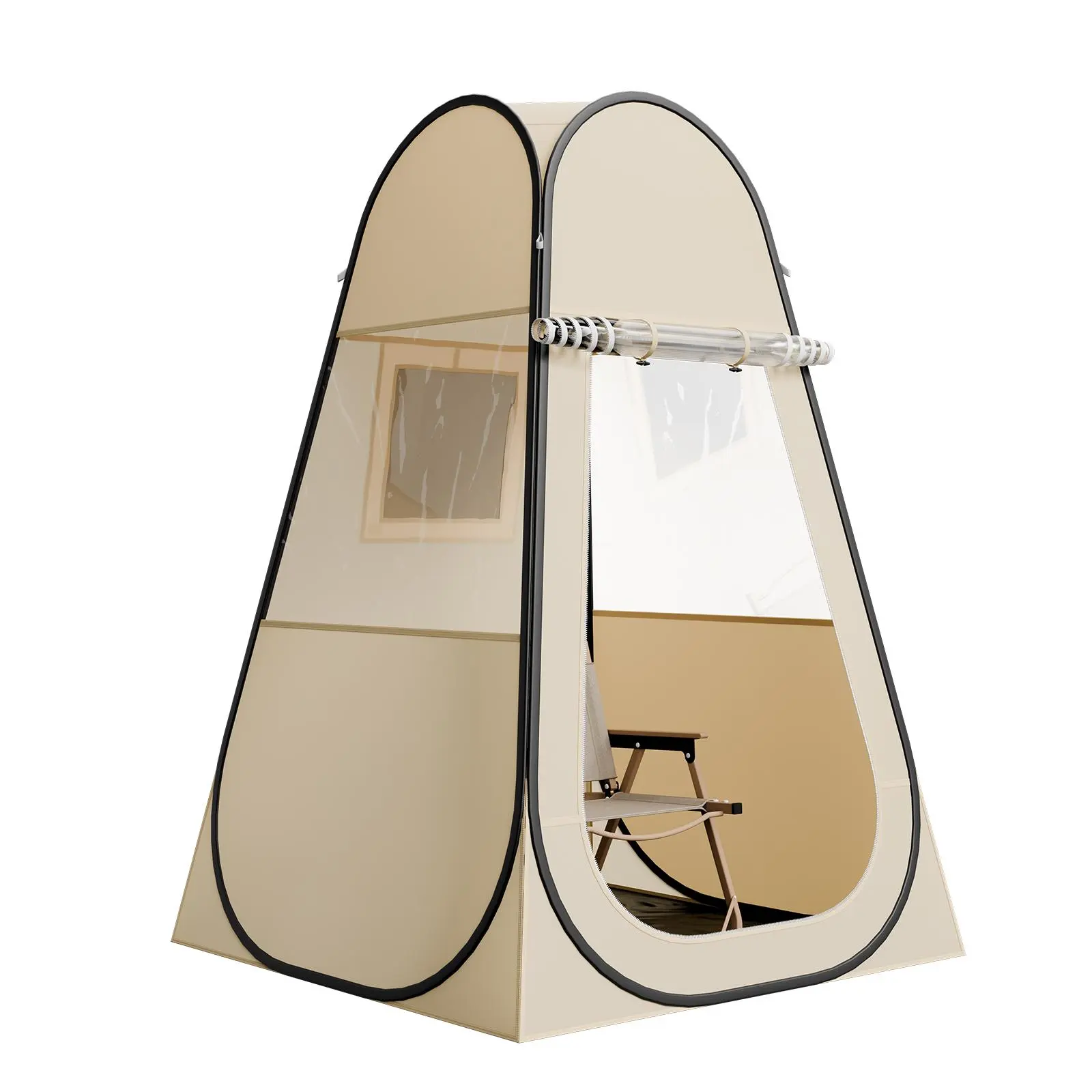 【SummerFinds】VEVOR Pop up Sports Tent,  47x47 in Clear Bubble Tent for 1 Person, Waterproof Outdoor Pod with Floor Mat & Top Cover, Garden Igloo Dome Tents Camping Shelter for Events Fishing Cheering