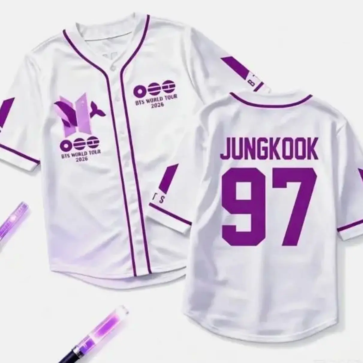 Bangtan World Tour Jersey, Custom Member Name and Number Shirt, 2026 Kpop Fan Merch
