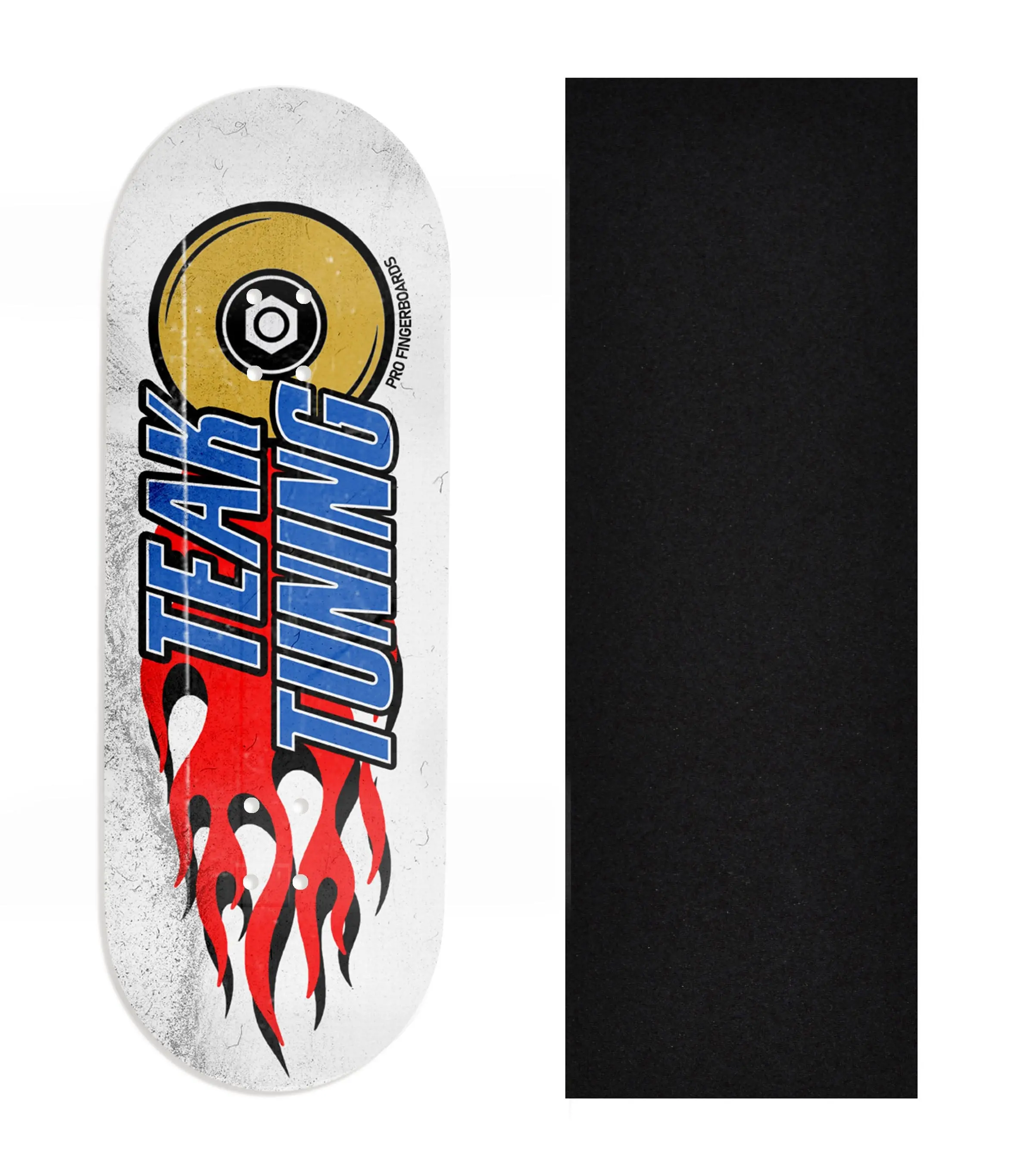 Heat Transfer Graphic Wooden Fingerboard Deck, Design Contest 2024 Winner, pathzerocrew - "Apex Burn Out"