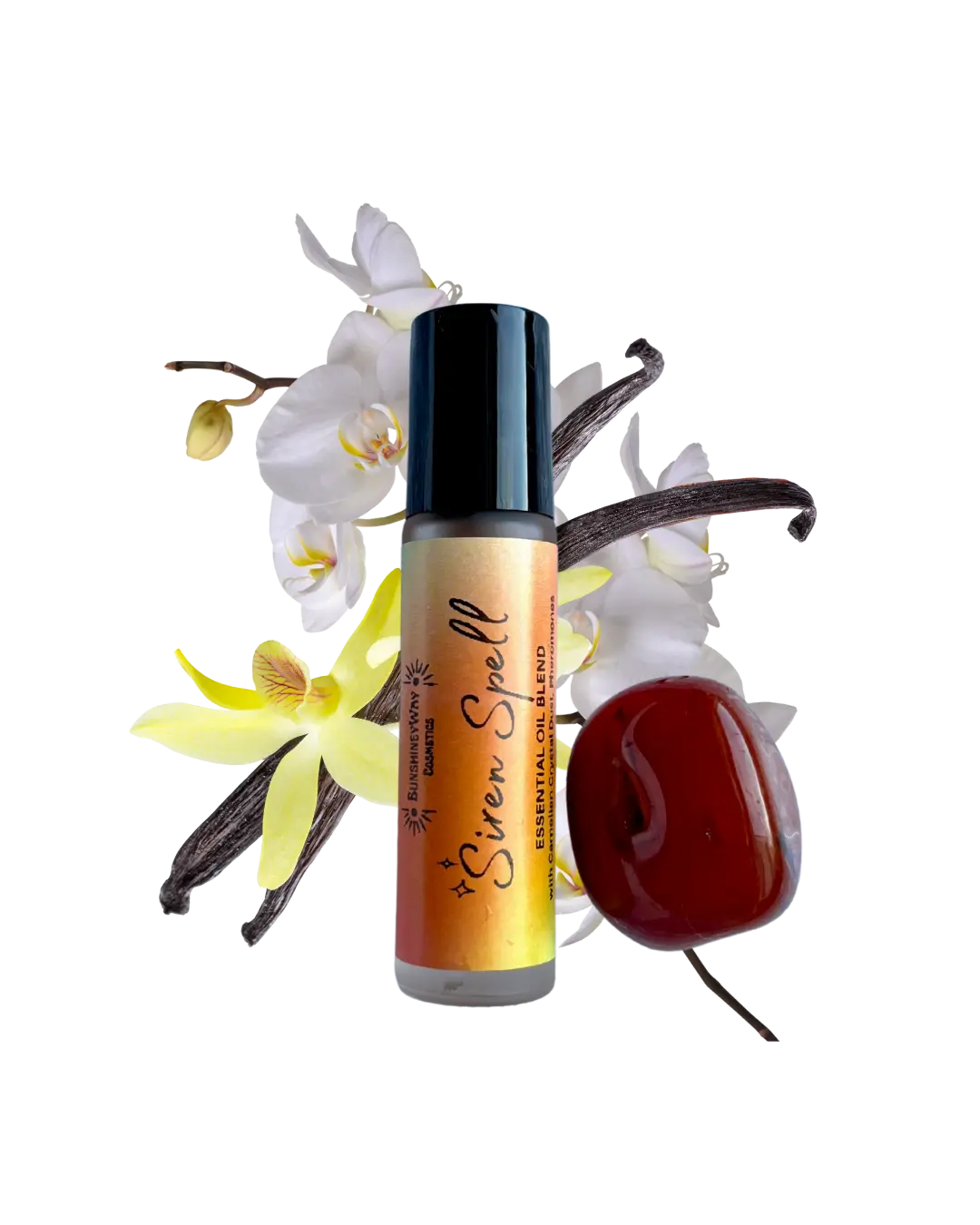 Siren Spell Pheromone Perfume Oil Blend Perfume with Carnelian Crystal Dust