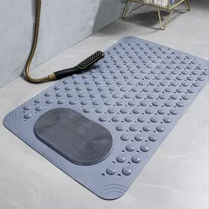 Shower Mat with Foot Scrubber, Non Slip Bath Mats for Shower, Keep Tubs Clean