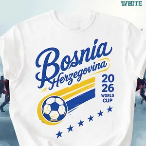 Vintage Bosnia Soccer TShirt, Football Fan Tee, Vintage Bosnia Sports Shirt, WC Fan Gift, Retro Game Day Outfit