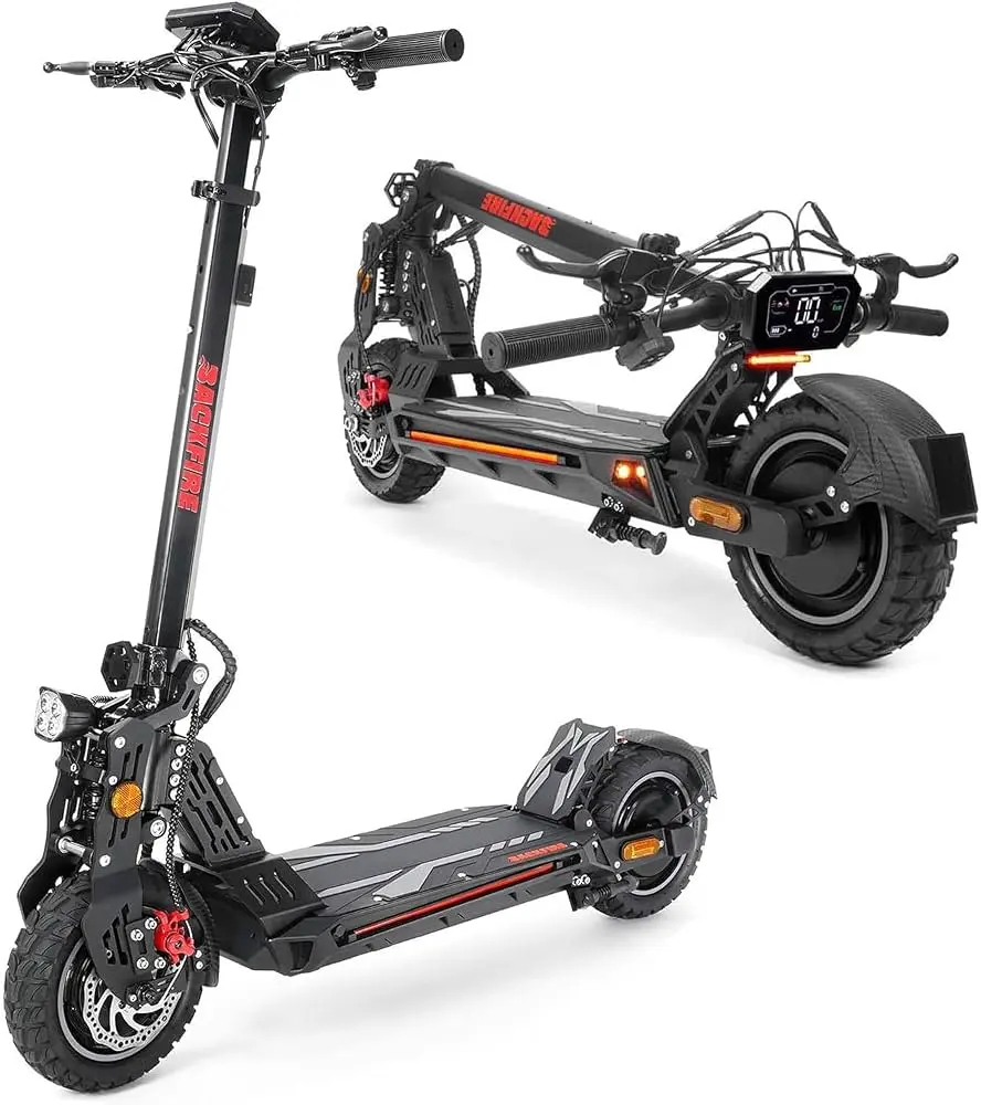 BACKFIRE M8 Electric Scooter for Adults with Local Service Center Dual Motors 5000W  Anti-Theft 72km Range Folding E-Scooter