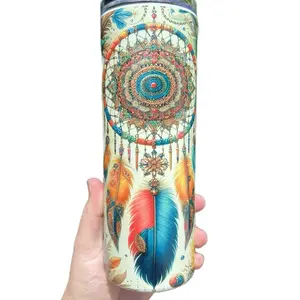 The Dreamcatcher Tumbler - Perfect for Your Drink - Drinkware, Bottle Lid Plastic Skinny Stainless Skinny