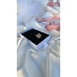 Pink Sea Turtle Ring -Adjustable size: fits 7.5 to 10