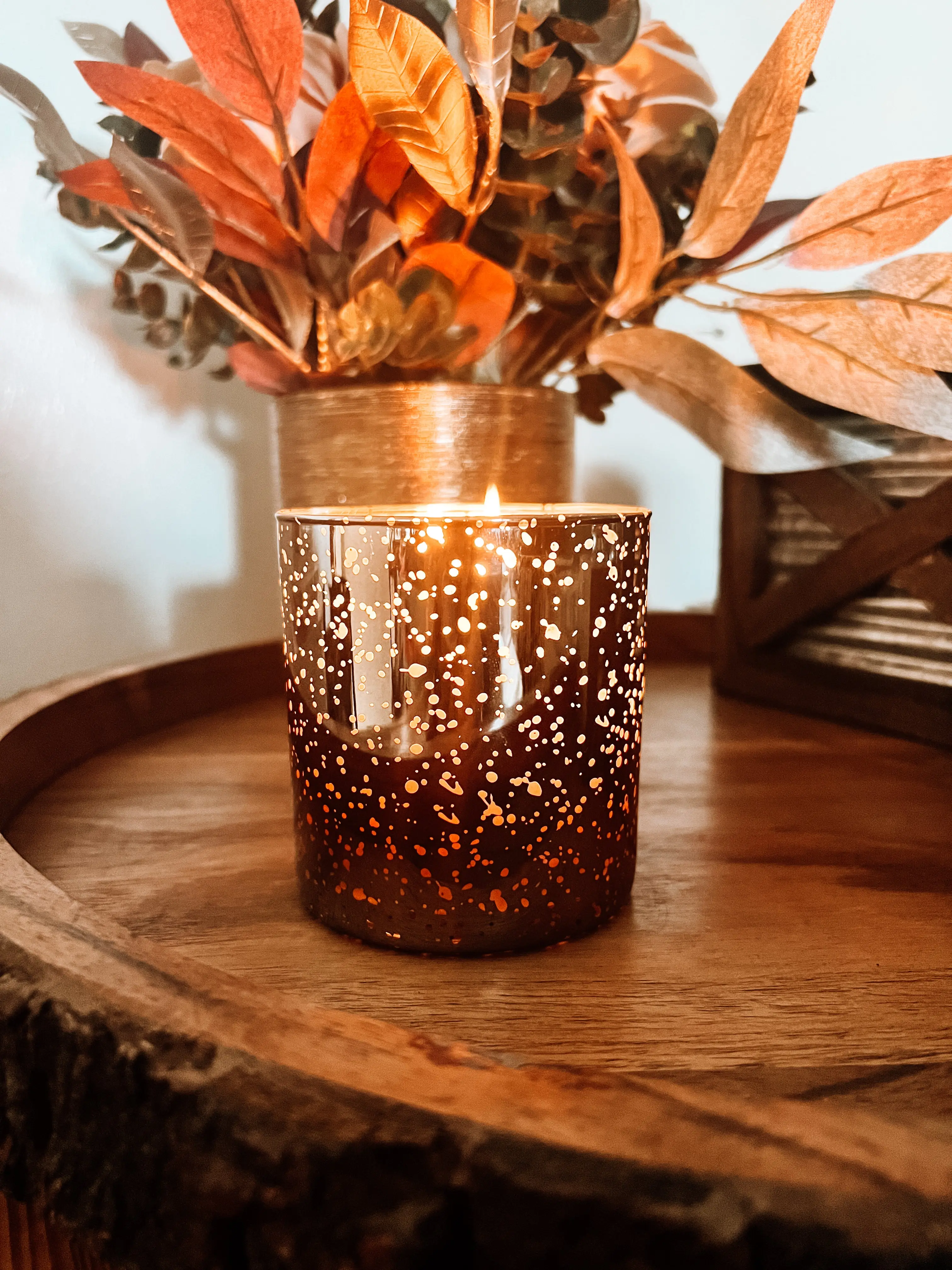 Smoked Silver Starry Night Candle