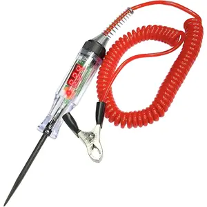 Test Light Automotive Light Tester, Relay Fuse Christmas Light Tester with Extended Spring Wire & Probe Pen, 5-90V Auto Bidirectional Circuit Testers with Voltmeter LED Digital  Display