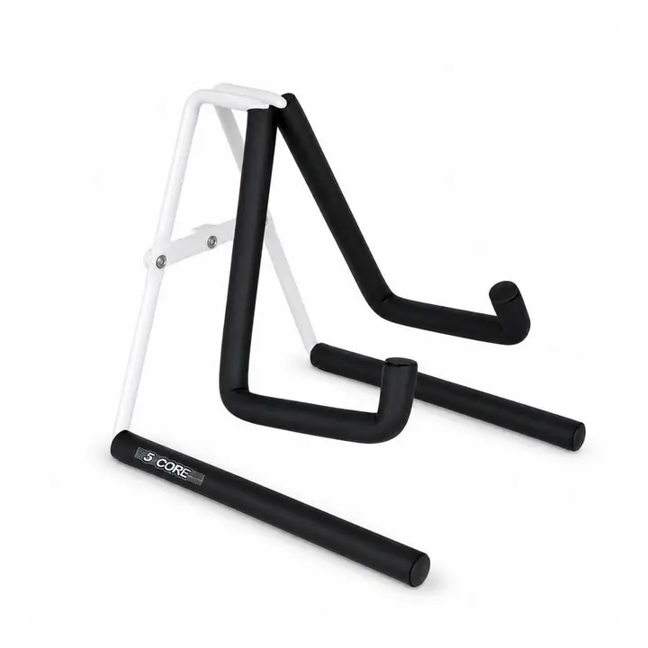 5 Core Ukulele Stand A Frame Metal Body w Soft Padded Arms Support Banjo Ukuleles Mini Guitar Violin White