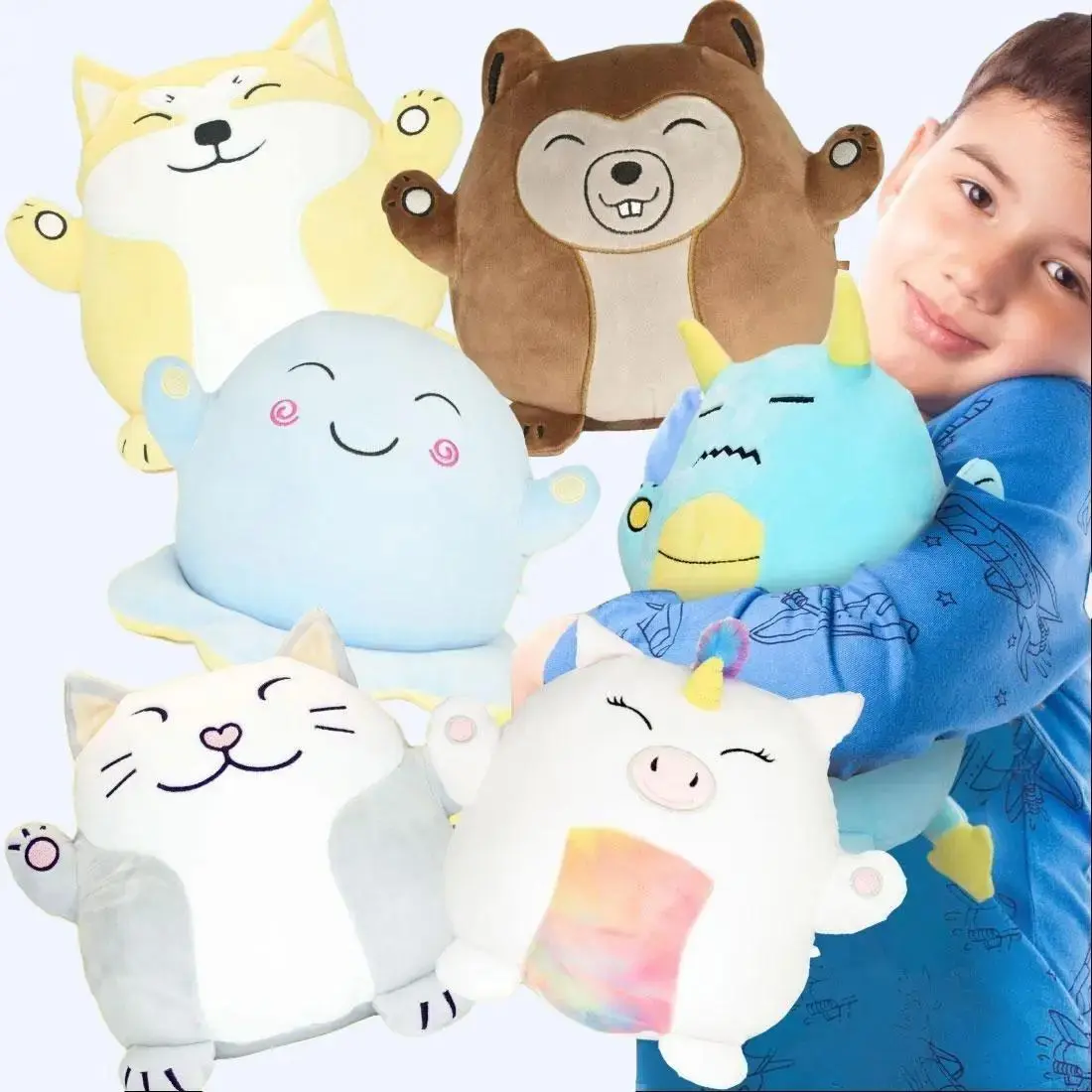 Hachibis Pillowy Plush Toy Collection - Ultra-Soft 8-Inch Stuffed Animals - Choose Your Favorite Character