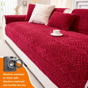 1pc Sofa Cover Modern Luxury Thick Sofa Cover, Fits Single to Four Seater, Warm and Non-Slip, Pet Friendly, Home and Office Decor, Washable Sofa Slipcover