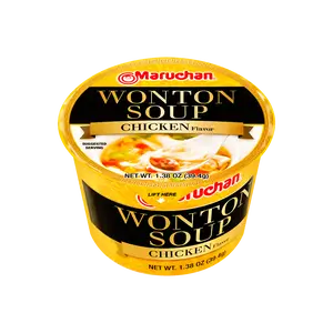 Maruchan Ramen Chicken Flavor Instant Wonton Soup - 39.4g, Quick & Easy Japanese Noodle Bowl