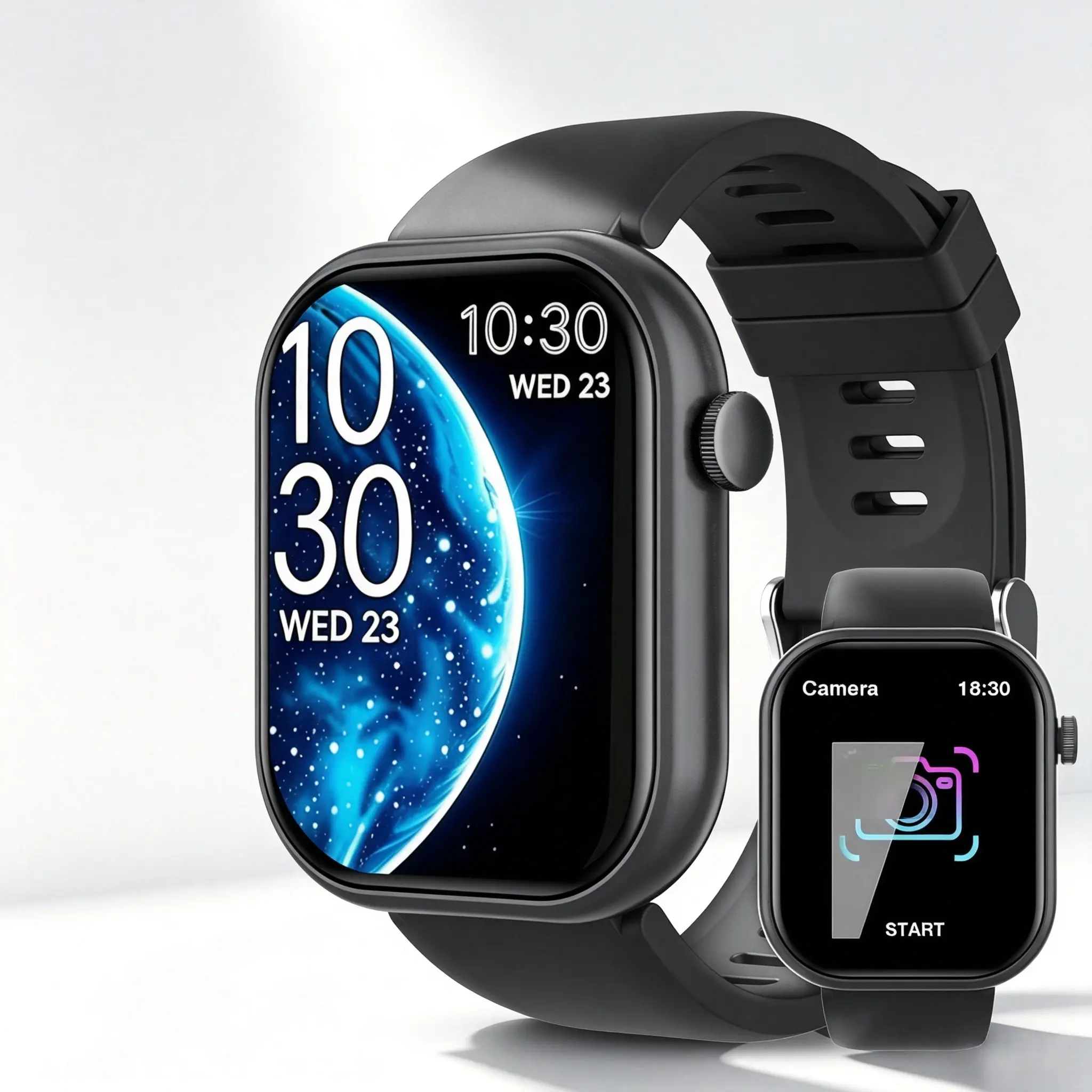 Wireless Smart Watch - Wearable Devices with Voice Call, Music Control, Camera Control, Multiple Watch Faces, Real-Time Activity Tracking Fitness Mode
