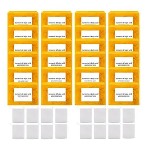 Lemon Turmeric Kojic Acid Soap - Organic Smooth Body Care Cleanser for Radiant, Even-Toned Skin - Promotes Glowing, Daily Foam turmeric bar soap turmericsoap turmeric soap bar body wash turmeric kojic acid body hygiene products