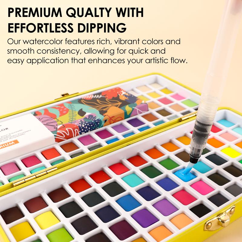 Grabie All-In-One Premium Watercolor Set, portable art, supplies, gift for valentines's day