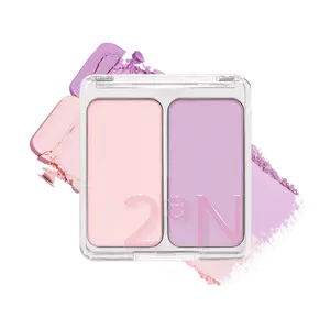 2aN Dual Color Face Blusher, Buildable & Blendable Cheek Color, Natural & Vibrant Finish, Long-Lasting Powder Blush, Blends Easily with Natural Skin Tones, Korean Beauty Makeup Cosmetic