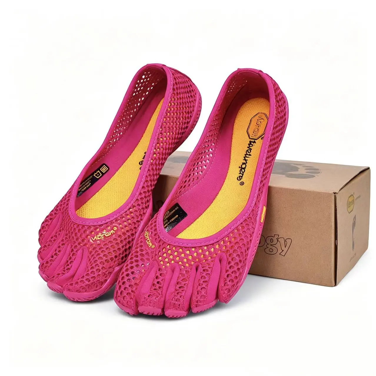 Vibram FiveFingers Barefoot Training Shoes for Men Women, Lightweight Five Toe Athletic Footwear, Breathable Mesh Construction with Zero Drop Design, Ideal for Functional Fitness, Cross Training, Trail Running, Hiking, Walking and Everyday Wear