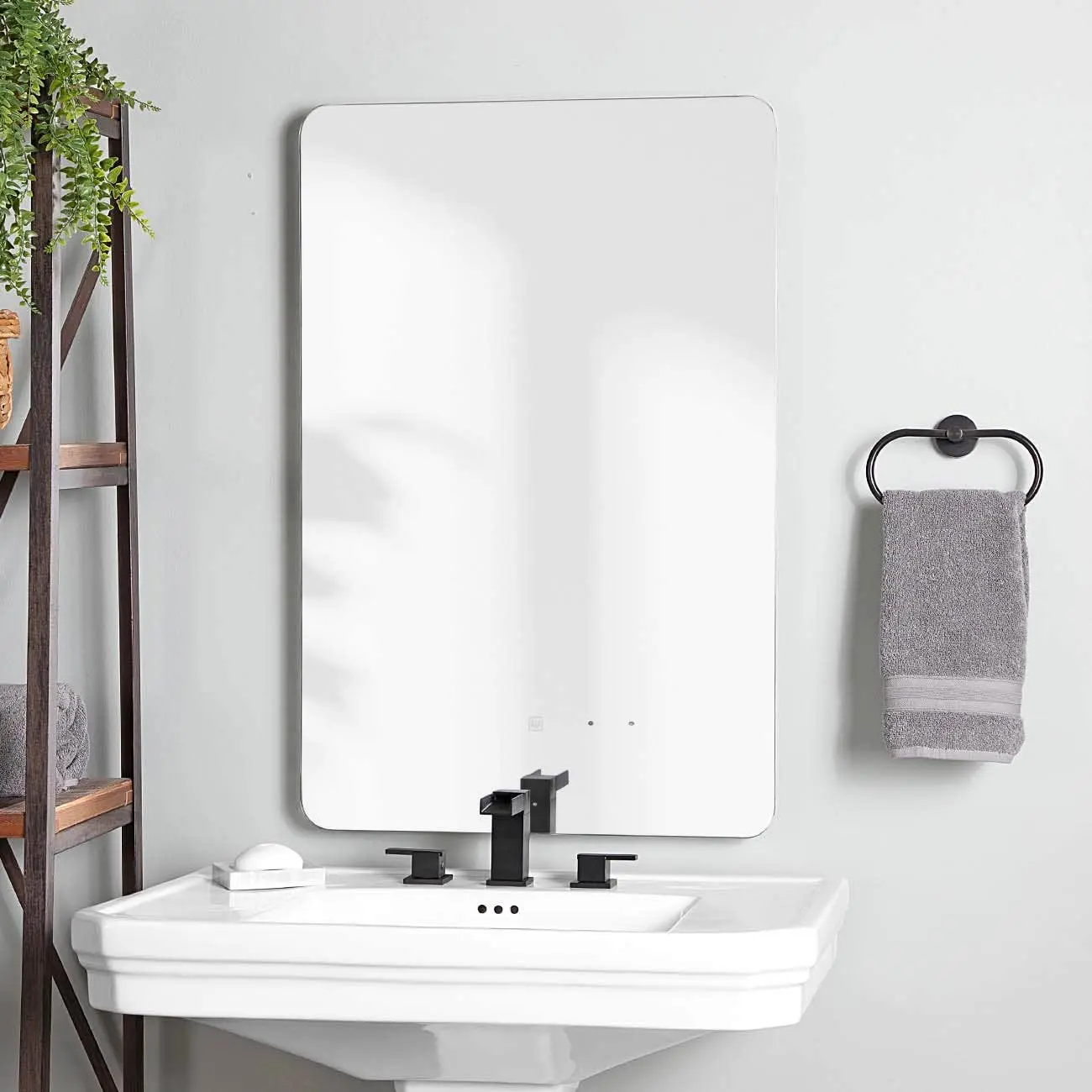 Brighton LED Bathroom Vanity Mirror - 36in x 48in Illuminated Modern Frameless Anti-Fog Lighted Bathroom Mirror, Led Bathroom Mirror