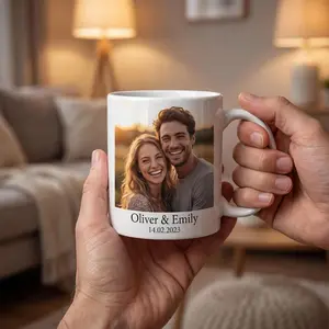 [Sale off up to 65%] Personalised Photo Mug with Text Custom Picture Coffee Mug Gift for Her Printed Photo Cup  Unique Birthday Gift Idea