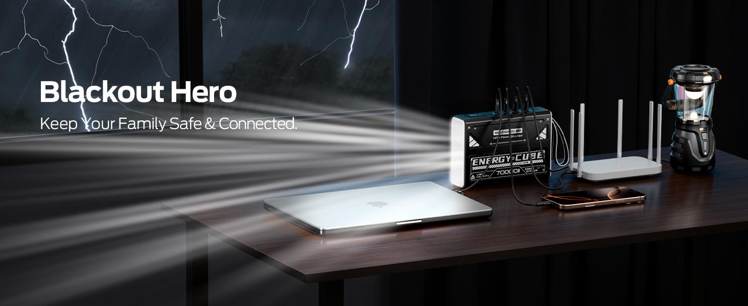 MOVESPEED Z70 Pro Max 70000mAh 145W High-Power Multi-Device Fast Charging USB-C Laptop Power Bank, Compact Portable Charger with LED Flashlight, Emergency Phone Charger for Travel Camping (4-Device Charging), High-Power Multi-Device Charging Chargers