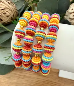 Rainbow Bayberry Bracelets - Mix and Match - Various Sizes - Stretchy, No Clasp Design