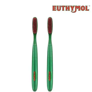 Euthymol Original Toothbrush Set (2 Count, Classic) – Extra-Large Head with Soft Bristles for Sensitive Teeth & Gums, Gentle and Effective Cleaning, Korean Oral Care