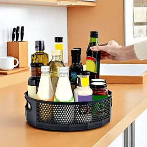 Rotating Spice Rack, Multi-functional Adjustable Storage Rack for Cosmetics and Kitchen Supplies, Easy Access Countertop Organizer for Home Kitchen, Kitchen Organization