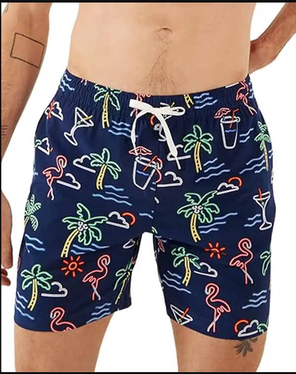 Chubbies Men’s Swim Trunks, Stretch Swimming Board Shorts, 7” Inseam