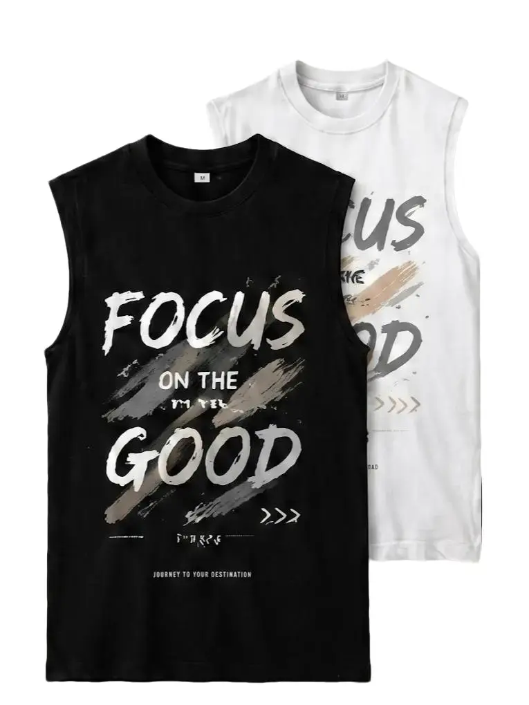 200G Heavyweight Graphic Tank Top | Vintage Oversized Cotton Sleeveless T Shirt Men Women Streetwear Summer Casual Top