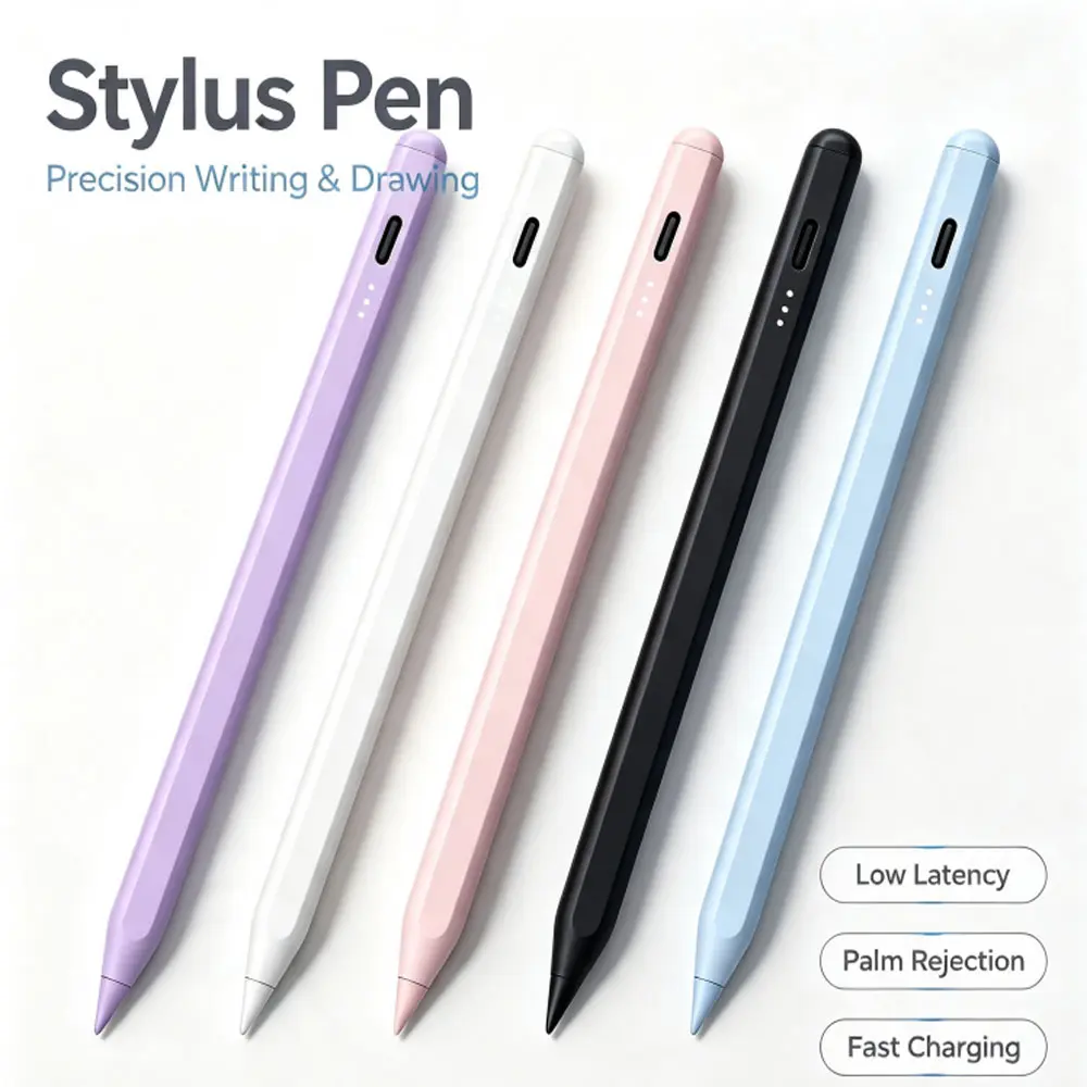 MEKO iPad Stylus Pen with Fast Charge Palm Rejection Tilt Sensitivity Active Touch Screen Pencil Compatible with iPad 6/7/8/9/10 Pro12.9&11 Air3/4/5 Mini5/6
