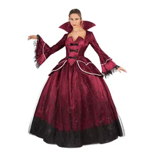 Romantic Vampire Queen - Burgundy/Black - Premium Costume - Women - 2 Sizes