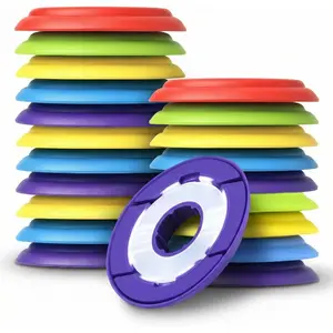 Silicone Fishing Line Storage Holders 60mm Assorted Colors Fishing Snell Leader Rigs Gear Spool Winding Boards Line Keeper for Tangle Lines Free Storage