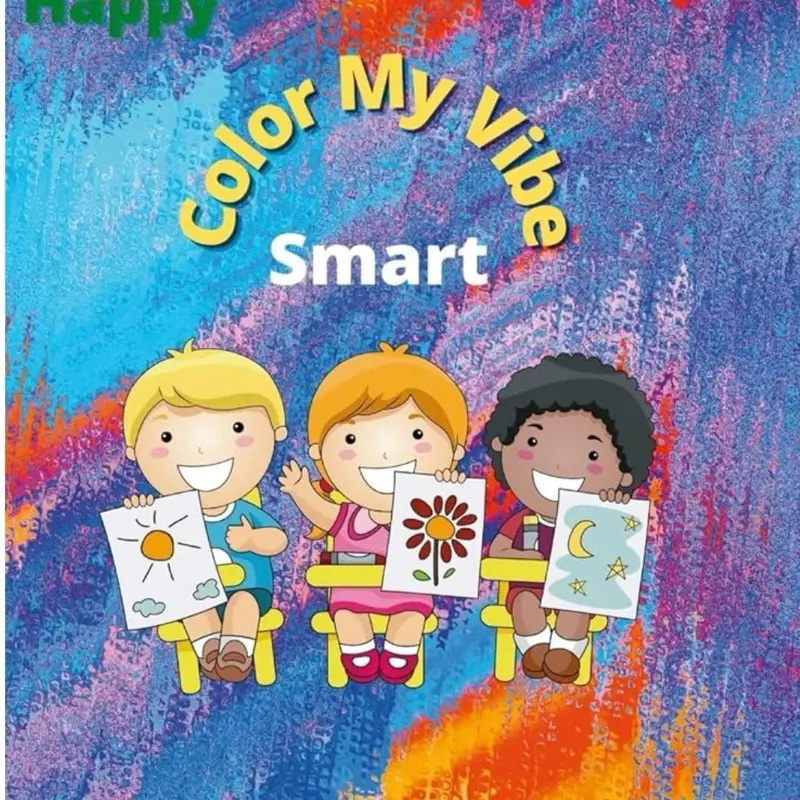 A children's coloring book titled "Color My Vibe Smart," designed to enhance learning and boost self-esteem  in young readers. https://www.lulu.com/shop/tyasia-stover/color-my-vibe/ebook/product-674pd7.html