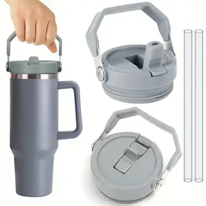 1/2PCS Sealing Bottle Cover for Stanley 20/30/40Oz Spill Proof Replaceble Tumbler Flip Straw Lid Water Cups Replacement Cover