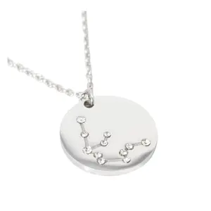 Minimalist Zodiac Constellation Necklace (Silver)