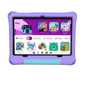 JUNINKE 2026 Kids Tablet, 10.1 Inch Android 15 Tablet for Kids, 8GB RAM, 64GB ROM(1TB Expand), WiFi 6, Pre-Installed Educational Apps, Parental Control, with EVA Protective Case, Eye Protection Smartphone Cellphone