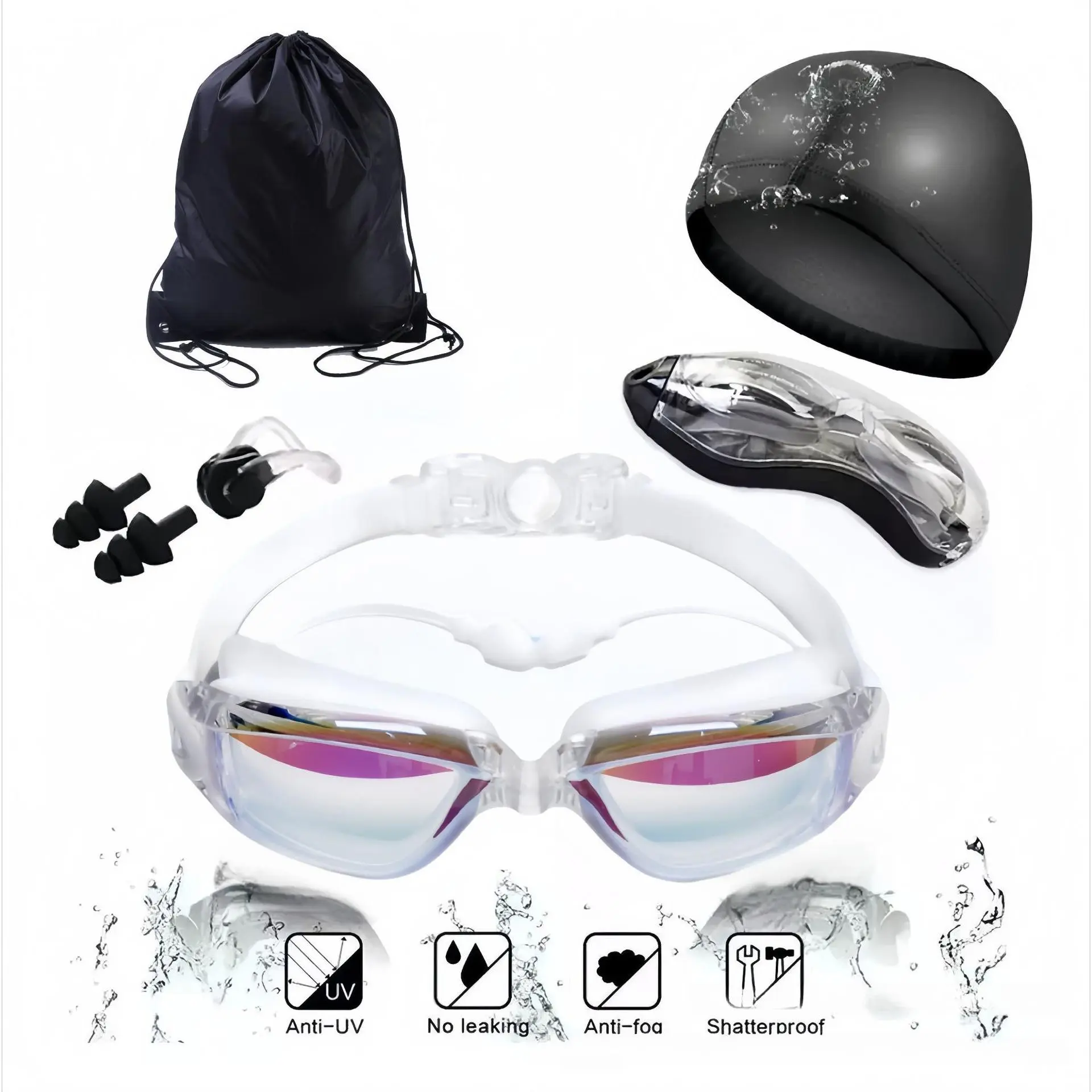 [White Colorful] - Five-piece set