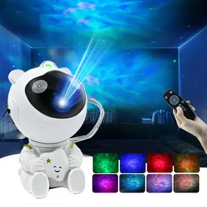 Astronaut Galaxy Projector Night Light Starry Sky Star USB Led Bedroom Decoration Remote Control Night Lamp RGB Color Changing Lighting Color Adjustable