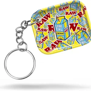RAW Lemonade Tiny Tray Keychain – Mini Rolling Tray Keychain – Limited Edition Collectible Accessory