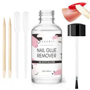 Nail Glue Remover for Press on Nails - 30ML Hema-Free, Glueoff Easy Removal Versatile Debonder for Glue on Tips, Regular Polish, Quick Glues and Semi-Cured Sticker DIY Manicure Supply