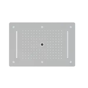 Dax Stainless Steel Rectangle Ceiling Mount Shower Head With 3 Functions Chrome Finish (DAX-5049-CR)