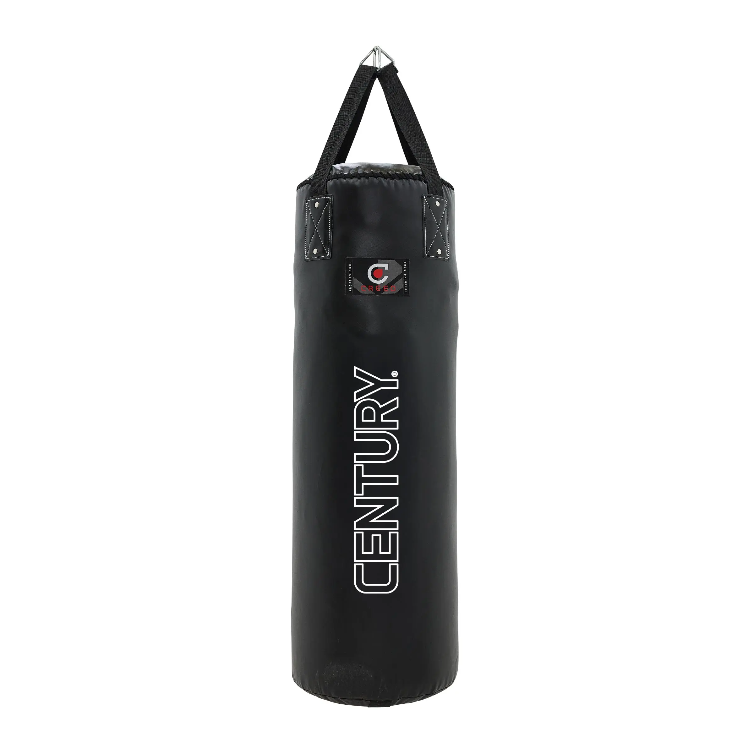 Heavy Duty Vinyl Boxing Bag, 100 lb. Foam Lined Punching Bag with Sandbag Core and Reinforced Nylon Hanging Straps, Boxing Equipment, Oversize, Lace Closure, 100 Lbs., Training