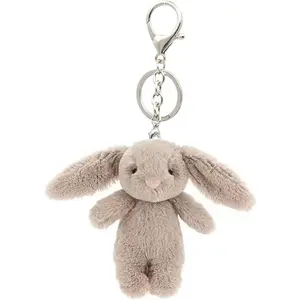 Cute Bunny Plush Keychain for Backpack, 3.5" Inch Mini Rabbit Keychain Purse Charm Pendant Gift for Women