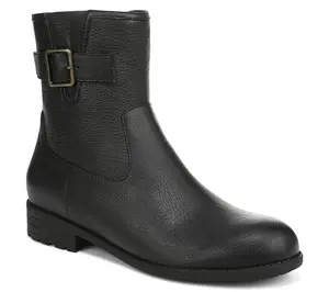 Vionic Leather Buckle Detail Boots - Jill