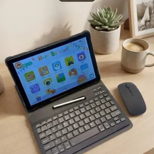 10.1-inch tablet, 9-in-1, Android 12 system, expandable 1TB, supports 5G wireless network, internet access, suitable for business and home use, supports high-definition TV watching, office work, anti fall, no adapter, Android Wifi Tablet